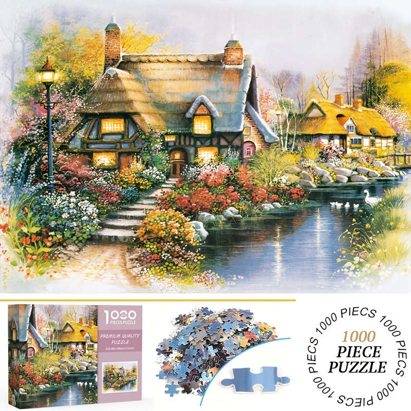 1000 Piece Paper Jigsaw Puzzle For Adults 38.0x26.01 cm High Difficult