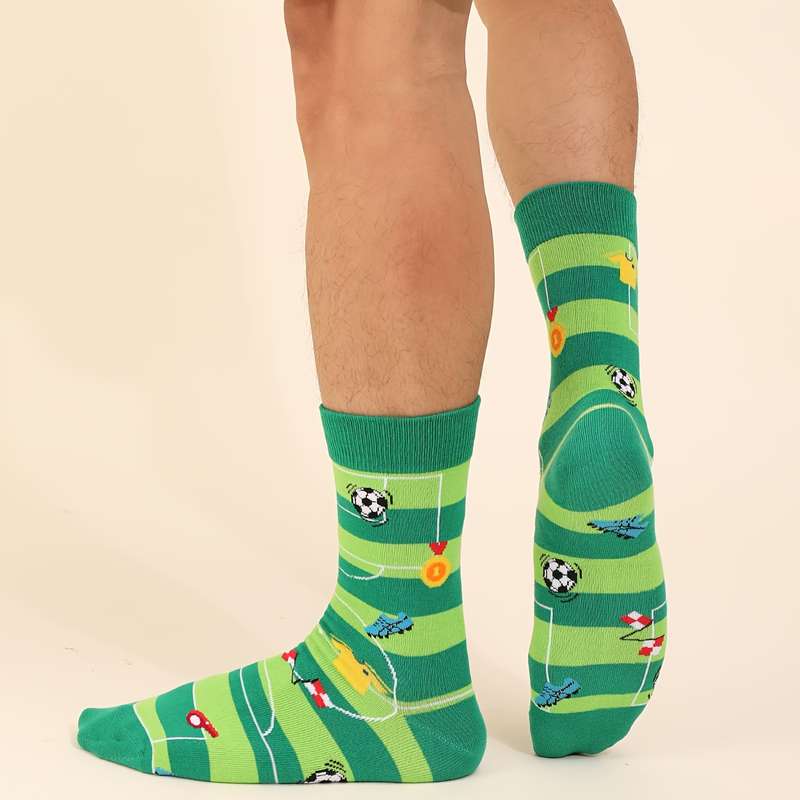1 Pair Green One Size Socks