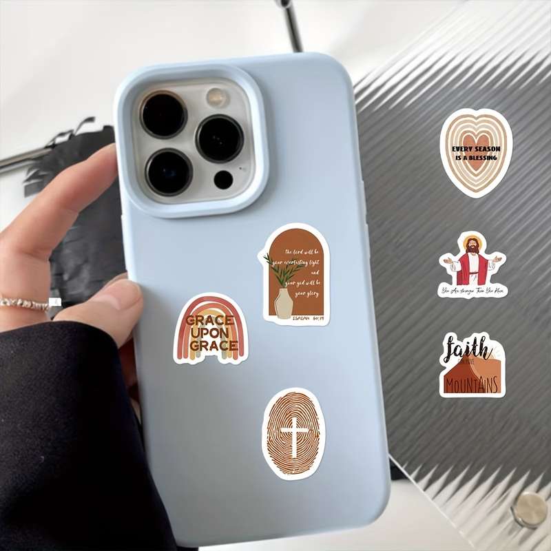 500pcs  roll Jesus Christian Themed Stickers