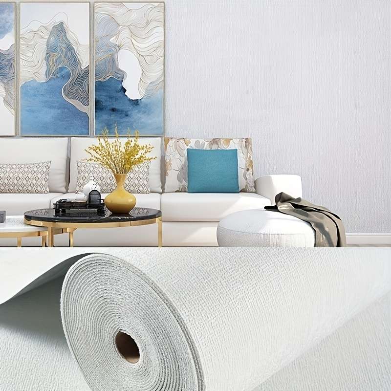 2 Rolls Wall StickersLinen Pattern   Light Pink