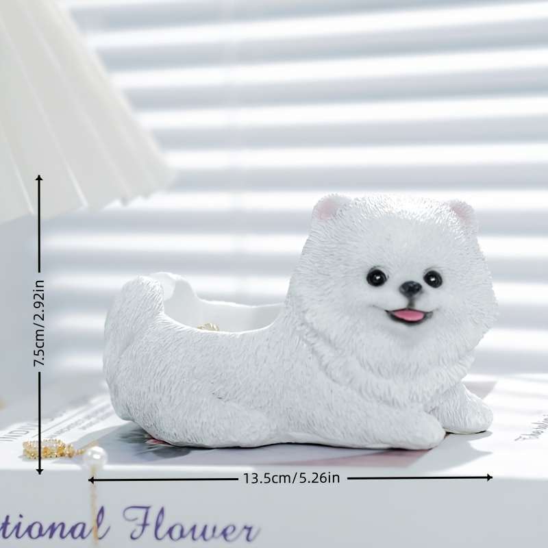 1pc Classic Resin Irregular Shape Animal Theme Dog Decorative Ashtray for Dog Lover
