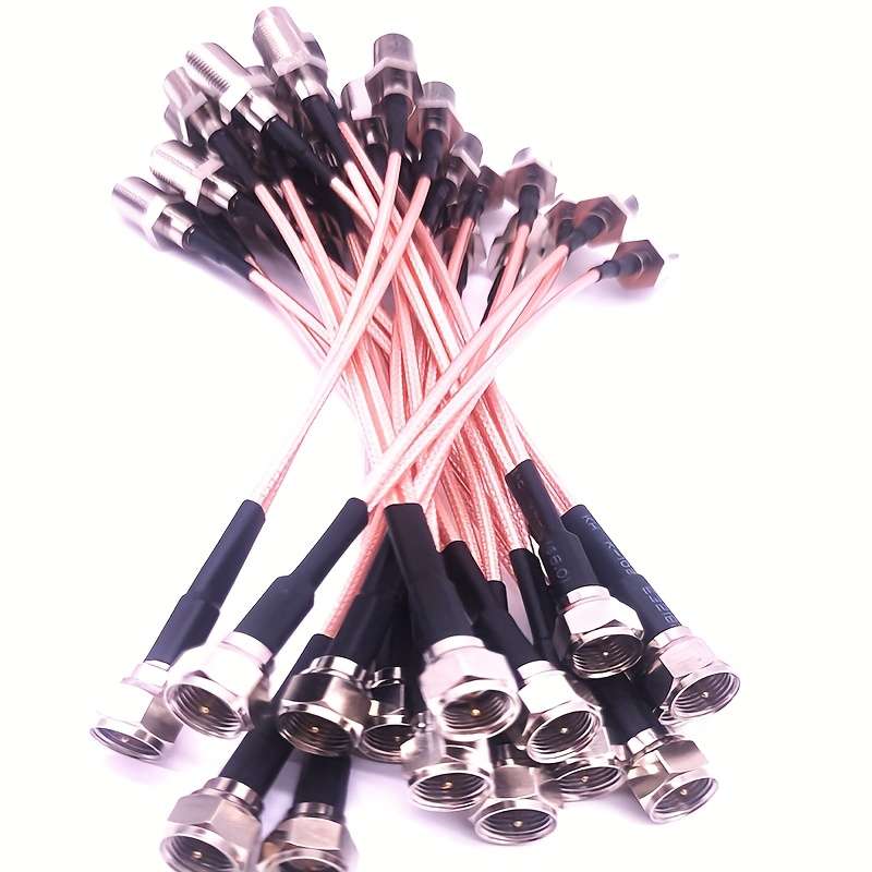 1pc 15cm 5.91inch F-Type RG316 Splitter Coax Cable Impedance 50 ohms TV Antenna 3 Way Splitter