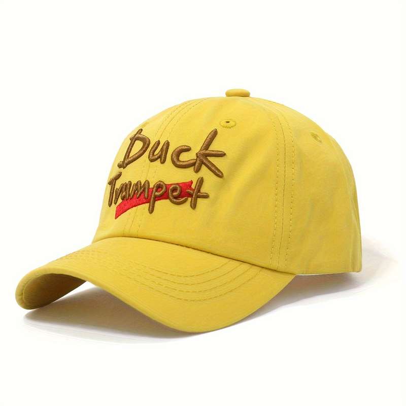 1pc Youngsters' Breathable Cotton Baseball Cap with Cartoon Embroidery Perfect for Outdoor Activit