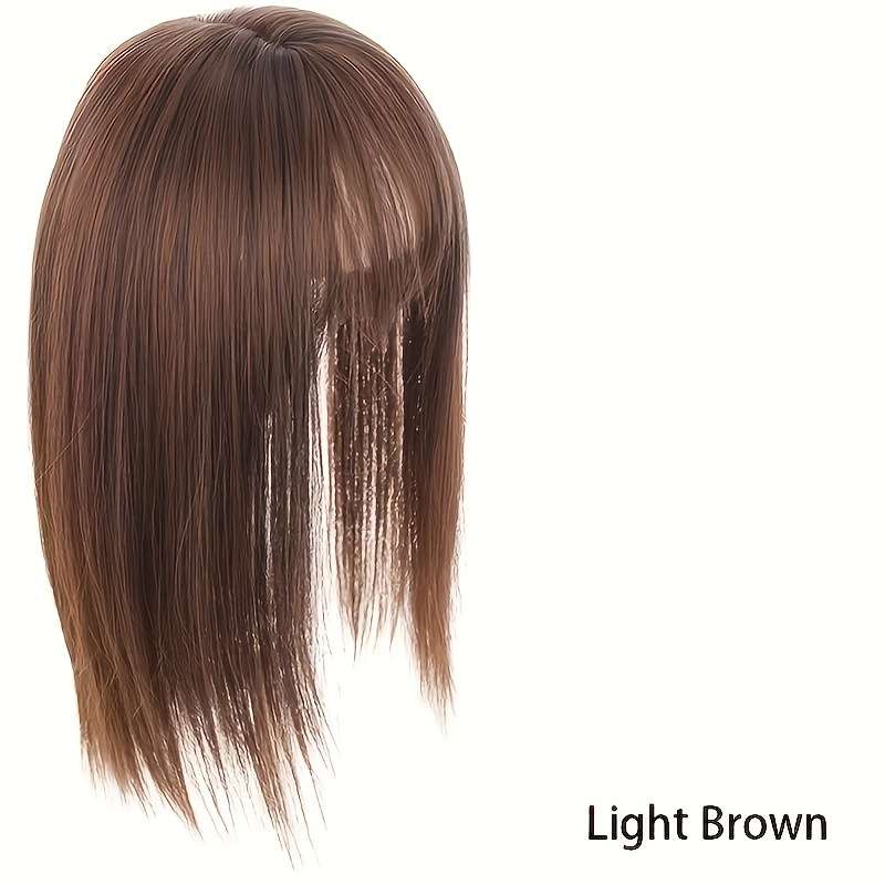 1Pc Dark Brown 35.56cm Fashion Design Wig