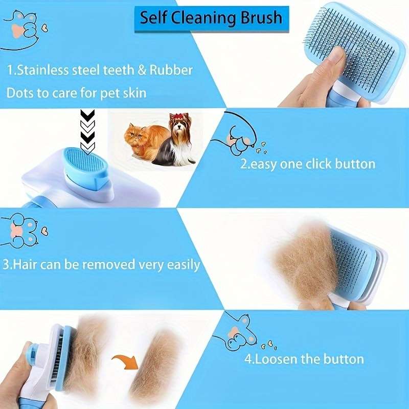 1pc Grey Pet Comb
