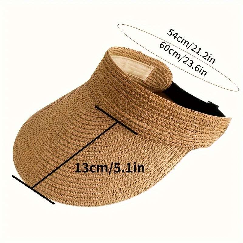 1pc  Summer Sun Hat for Women Outdoor Shade Cap with Large Brim and Foldable Top