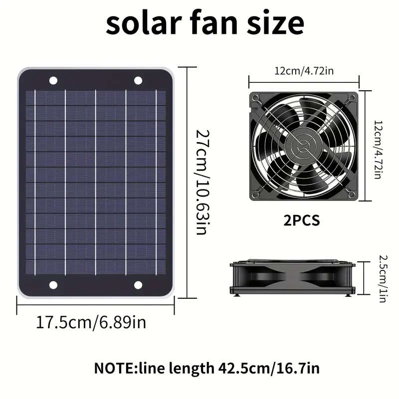 9w Solar Fan