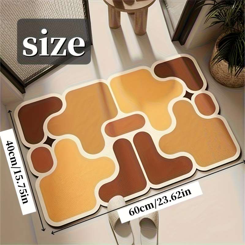 1Pc Iridescent 50x80cm 31.4x19.6inch Floor Mat