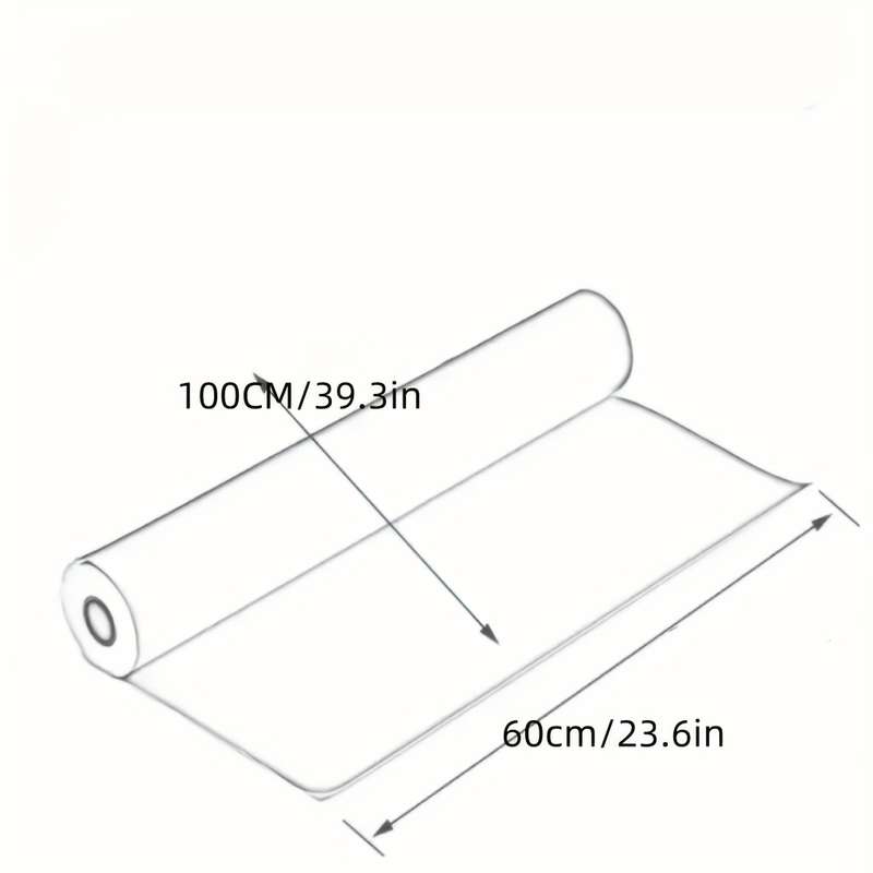 1pc Black Size 30cmx100cm 11.8inx39.6in Door And Window Stickers
