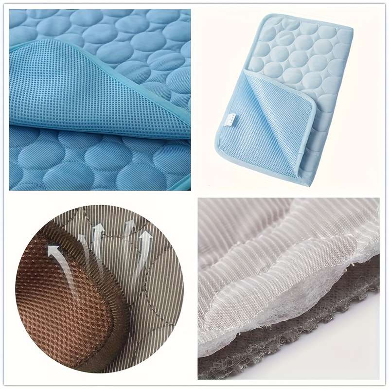 1piece Gray Viscose Mat Cooling Pad