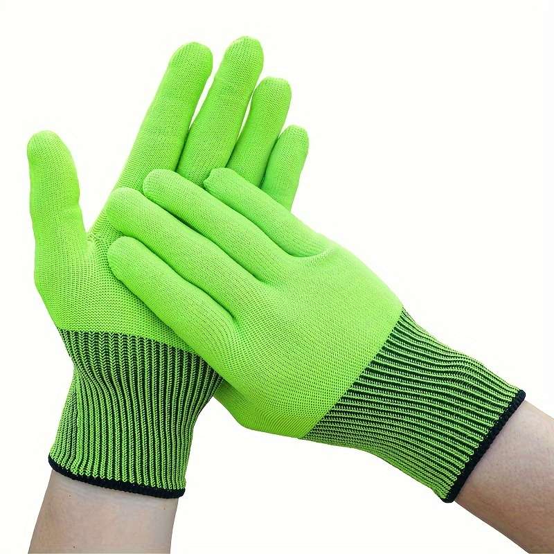 10 Pairs Tangerine One Size Fits All Multi Purpose Work Gloves