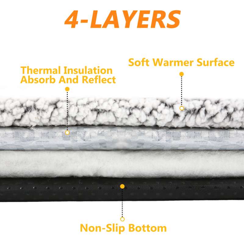 1PC Pet Mat 61x45Cm Size Dark Gray Add Light Gray