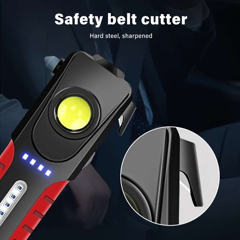 1PC BlackRed Flashlight