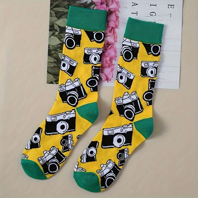 1 Pair Mixed Color One Size Socks