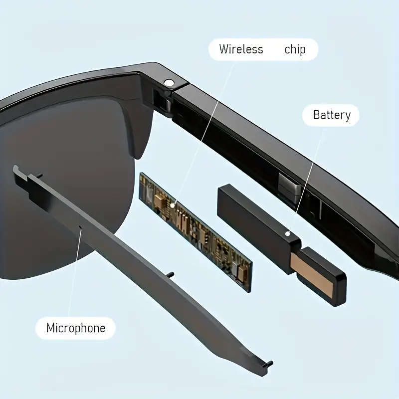 Smart Glasses with Wireless Earbuds