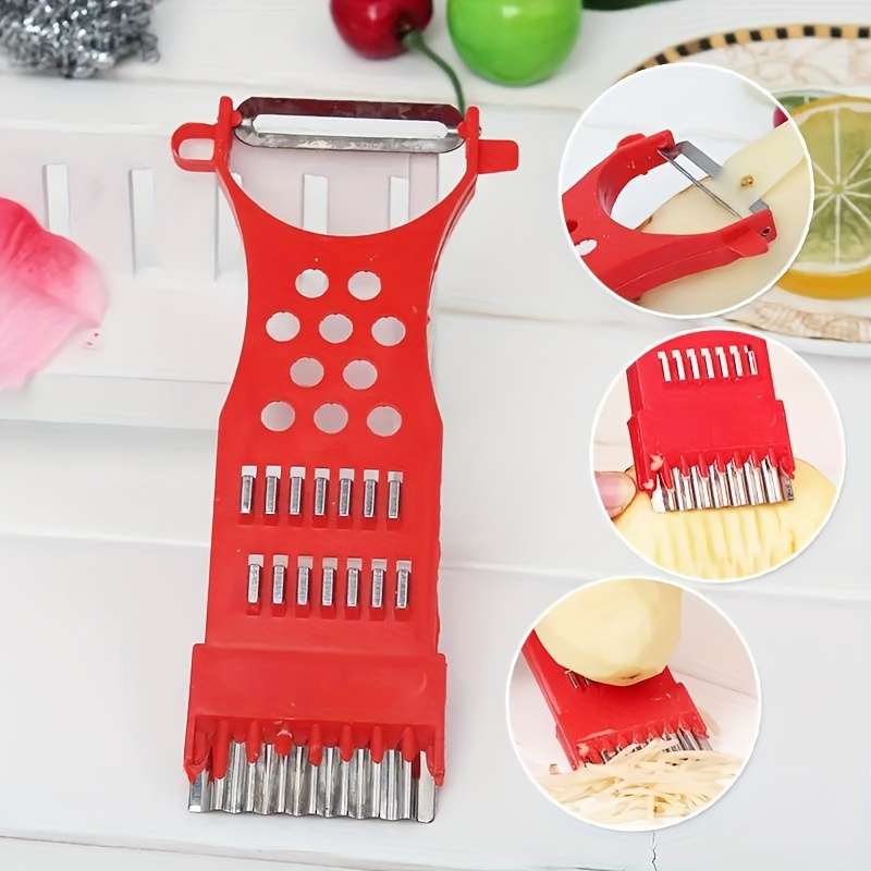 1pcs Durable Abs Plastic Multi  Function Kitchen Gadgets Carrot Grater
