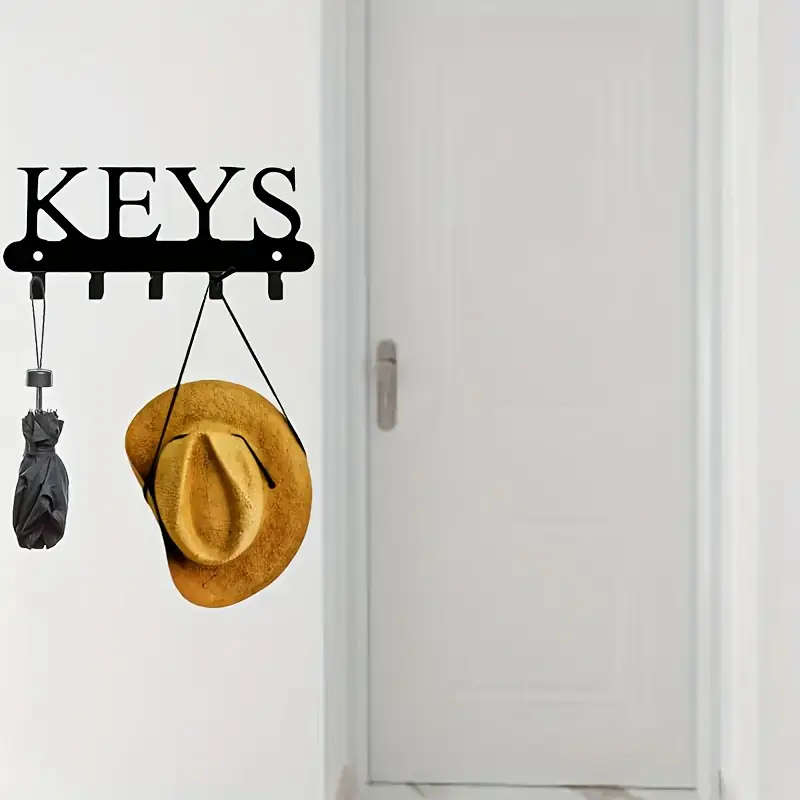 1 Metal Wall-Mounted Keychain