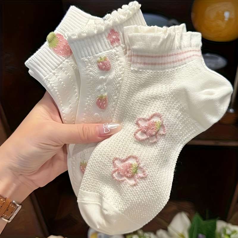5 Pairs Mixed Color One Size High Elastic Socks