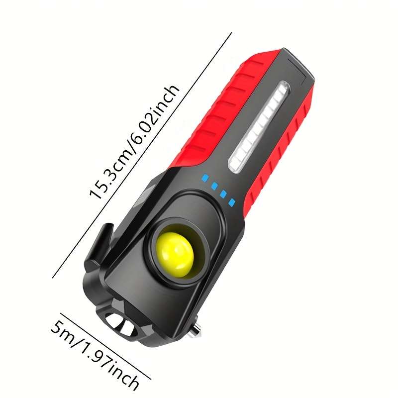 1PC BlackRed Flashlight