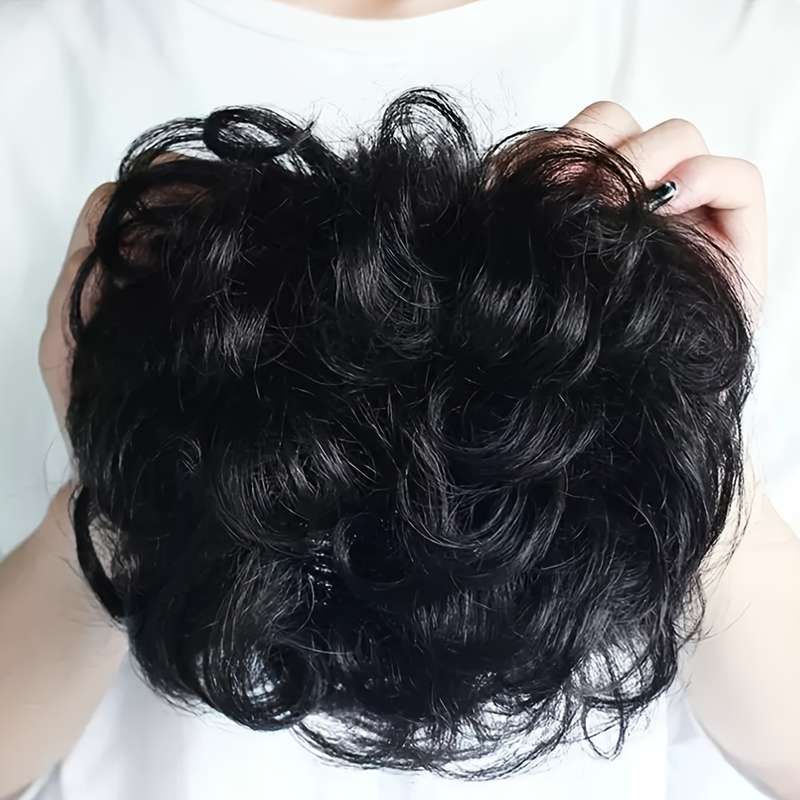 1Pc Black 10.16cm Fashion Design Wig
