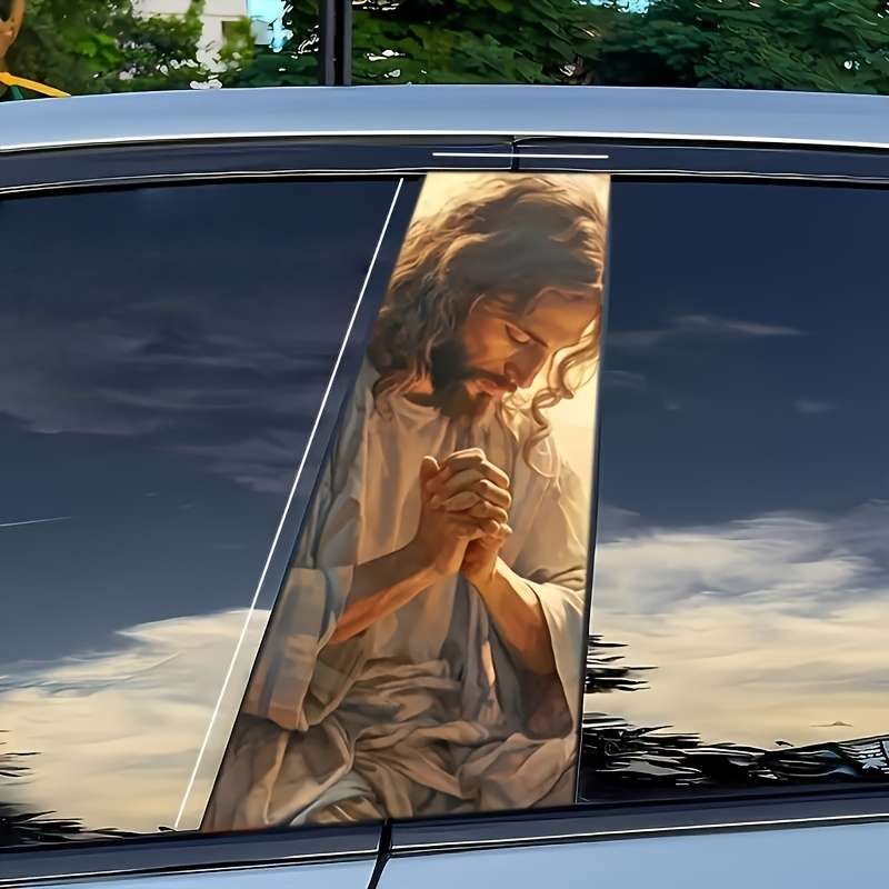 2pcs Jesus Christian Themed Stickers