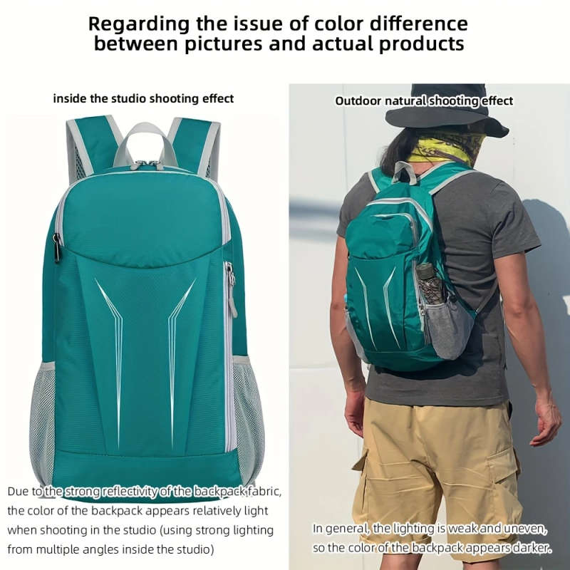 1pc Outdoor Sports Folding Backpack Hiking Cycling Travel Daypack Lightweight Shoulder Bag Climbing