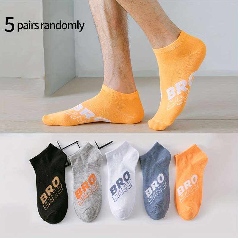 5 Pairs Of Random Colors One Size High Elastic Socks