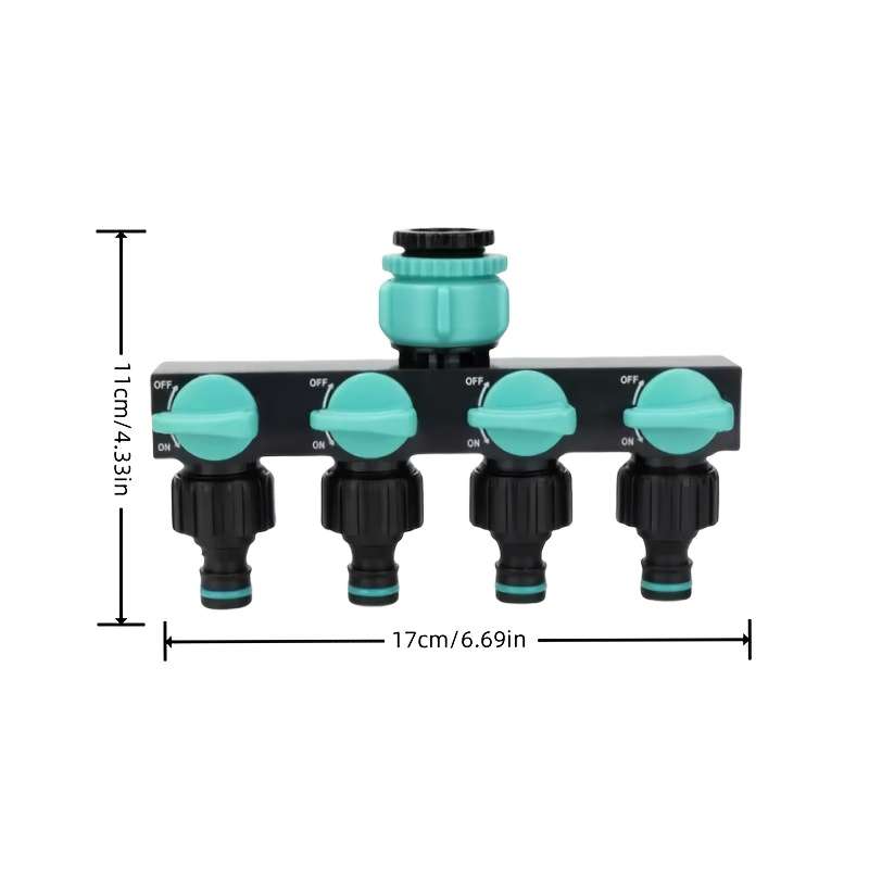 1Pc Red Outdoor Garden Diverter Adapter Hose Connector