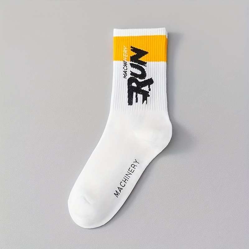 5 Pairs Mixed Color One Size High Elastic Socks