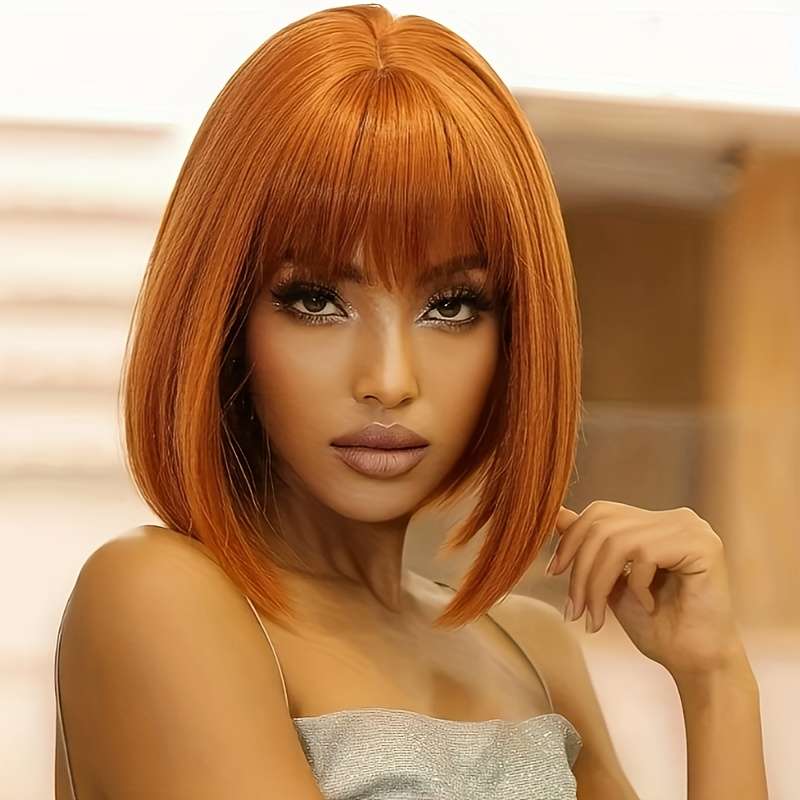 1Pc Orange Fashion Design Wig