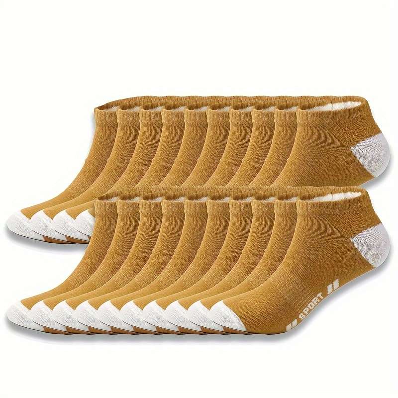 20 Pairs Orange One Size High Elastic Socks