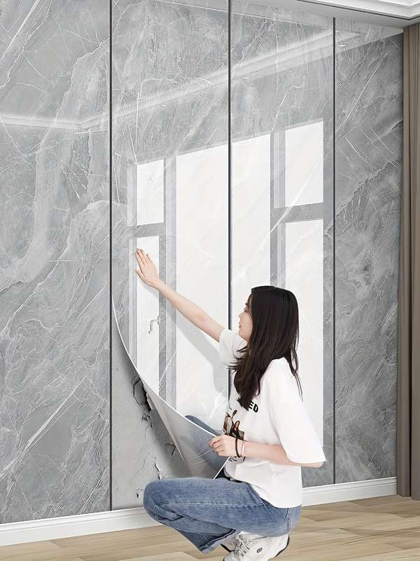 1PC Wall StickersGray Morning Mist40cm WideX2m Long