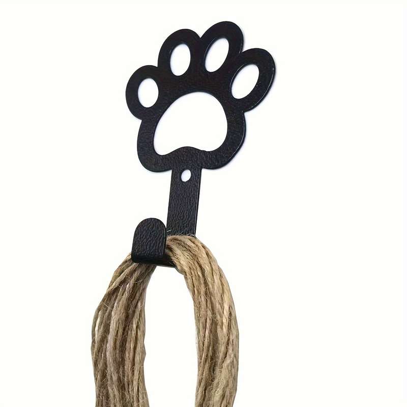 2pcs Adorable Metal Dog Paw Key HooksRust-Resistant Powder-Coated Finish for Durability Perfect