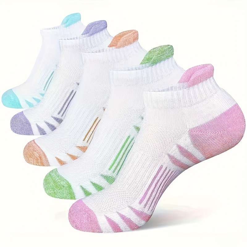 5 Pack Mixed Colors One Size High Elastic Socks