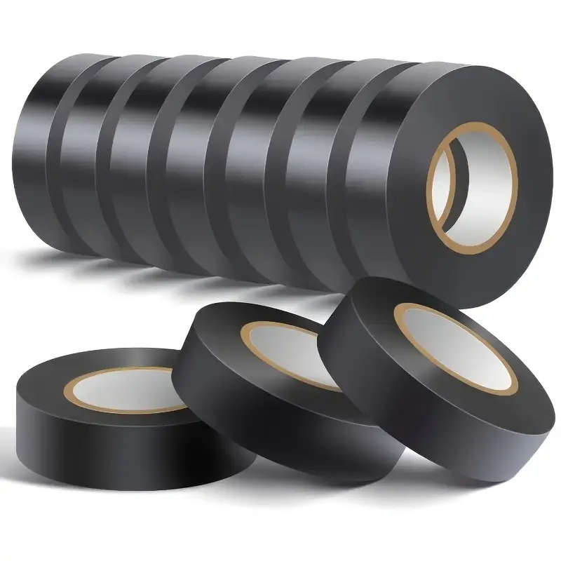 10 Rolls Of Premium Black Electrical Tape