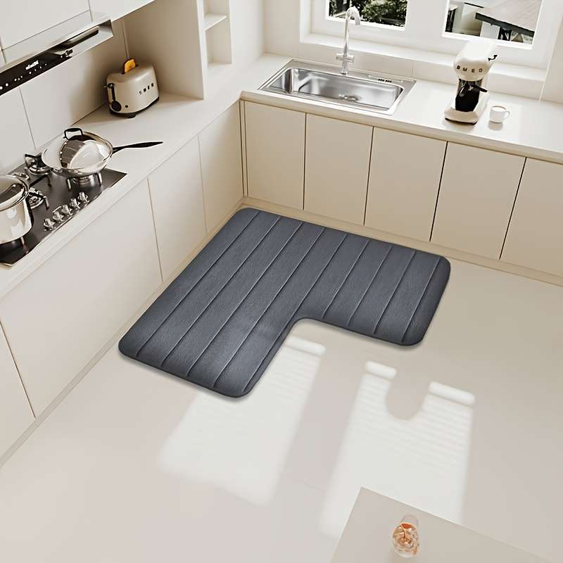 1Pc Light Grey 150x150x45 59x59x17.7inch Floor Mat