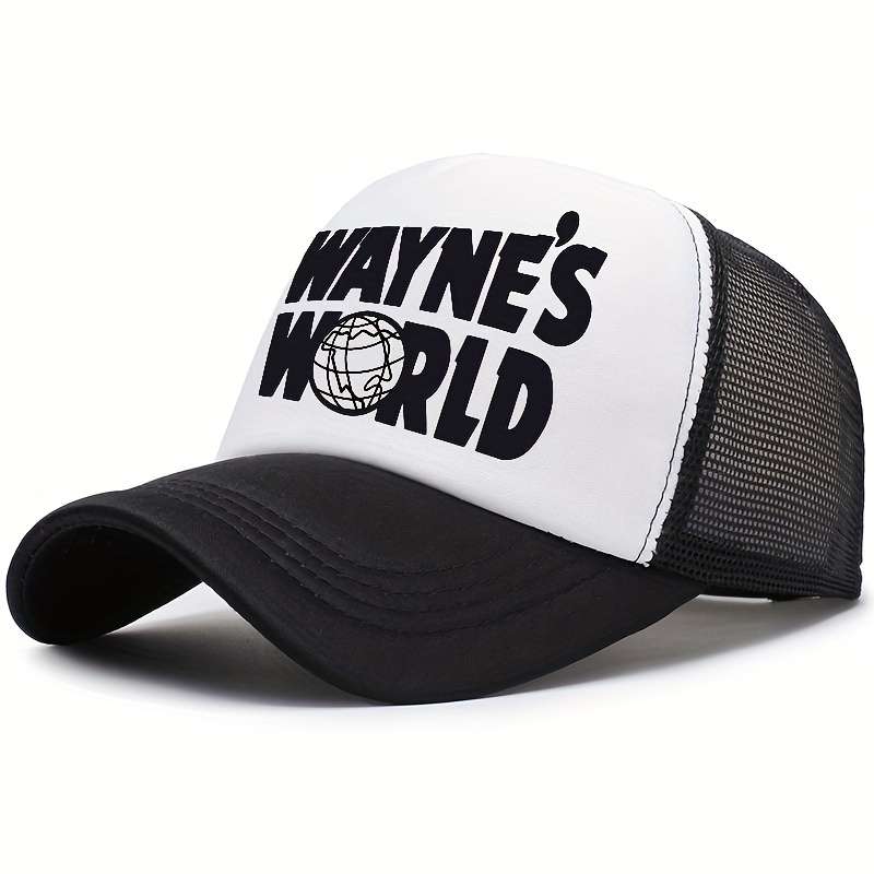 1pc Wayne'S World Hat Embroidered Wayne'S World Baseball Cap Dad Hat for Halloween Cosplay Costum