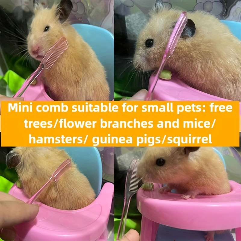 3 Piece Assorted Colors Set Pet Comb