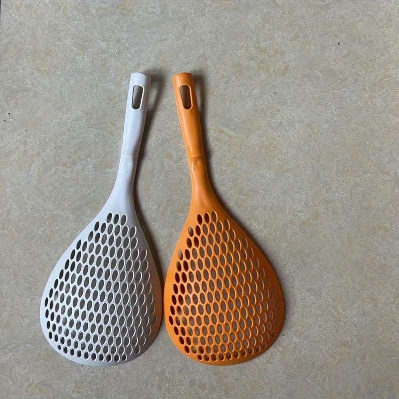 1pc Colander Spoon Scoop Colander Strainer Slotted Spoon Plastic Large Noodle Spoon Scoop