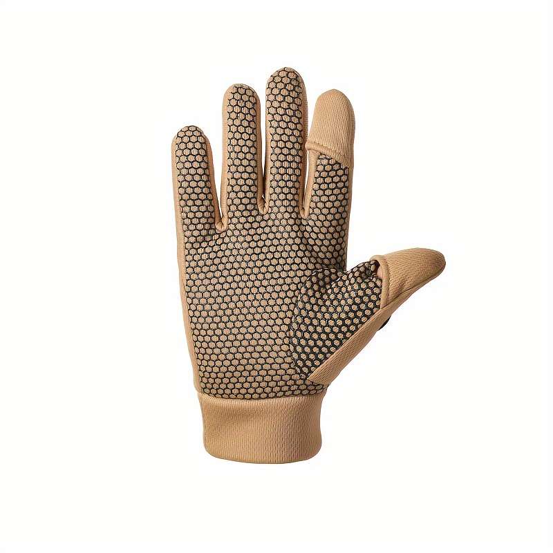 1 Pair Khaki Warm Gloves