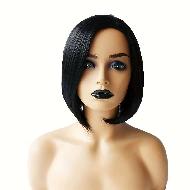 1Pc Black 35.56cm Fashion Design Wig