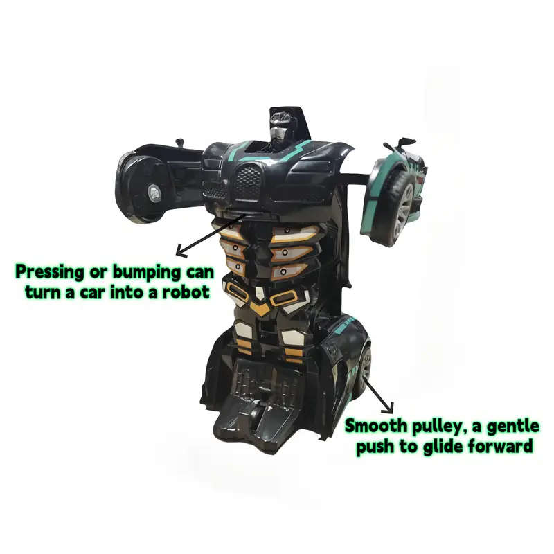 New Cool Deformation Mecha Toy Car Youngsters's Inertia Collision Deformation Toy Car