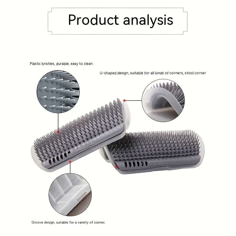 1pc Gray Suit Pet Comb