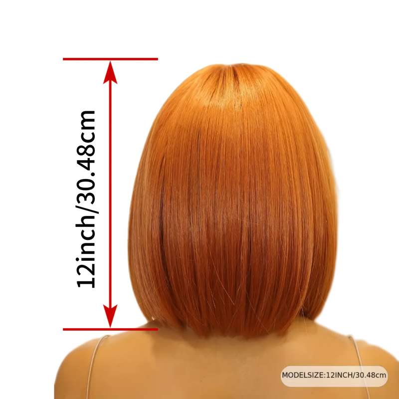 1Pc Orange Fashion Design Wig