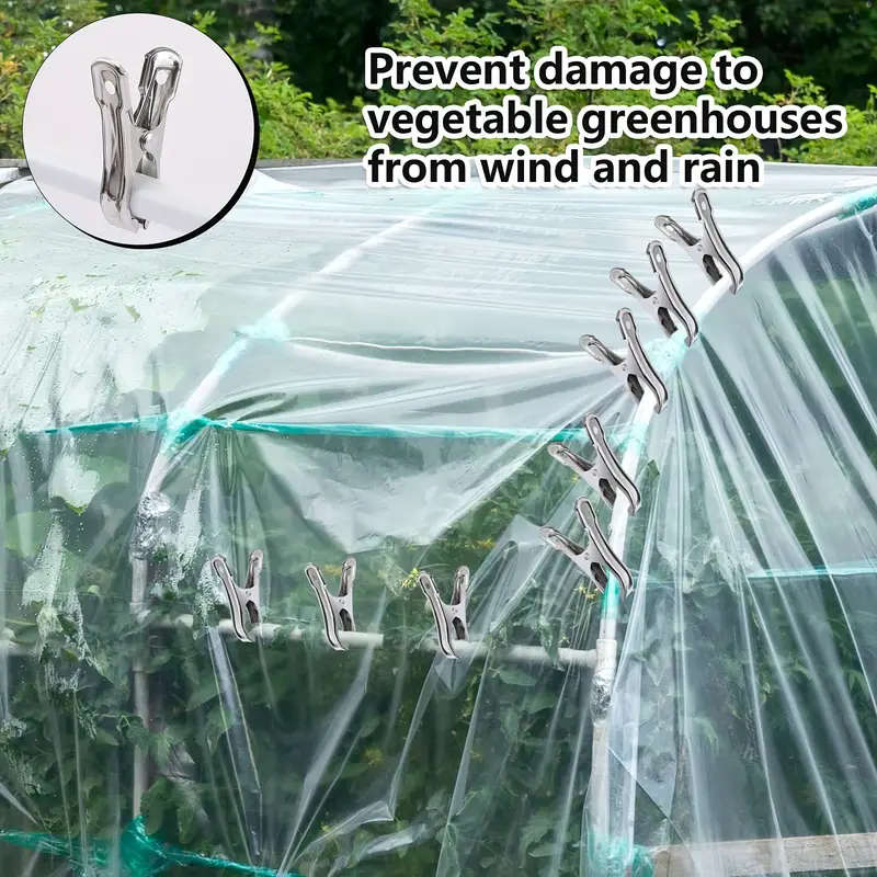50 Pcs Heavy Duty Garden Clips