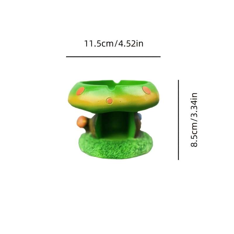 1pc Exquisite Mushroom Resin Ashtray Mushroom Cartoon Ashtray Mushroom Creative Fashion Asht