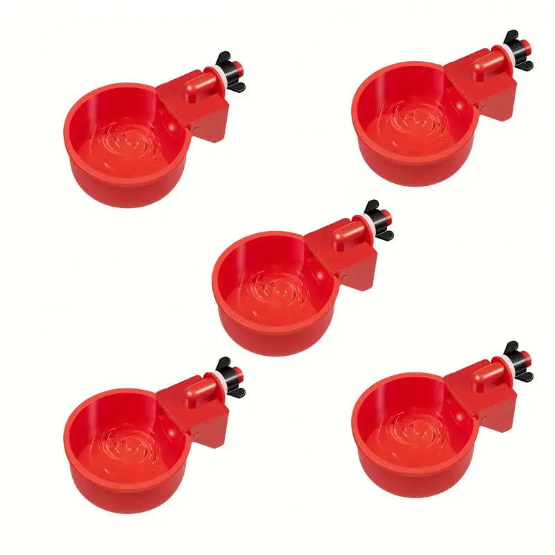 5-Pack Large Blue Automatic Chicken Drinkers - Smooth Flow, Effortless, Weatherproof And Leakproof P