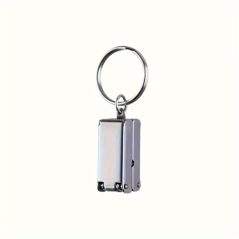 1pc Stainless Steel Precision Manicure Clippers Mini Folding Nail Clippers High-end Portable St