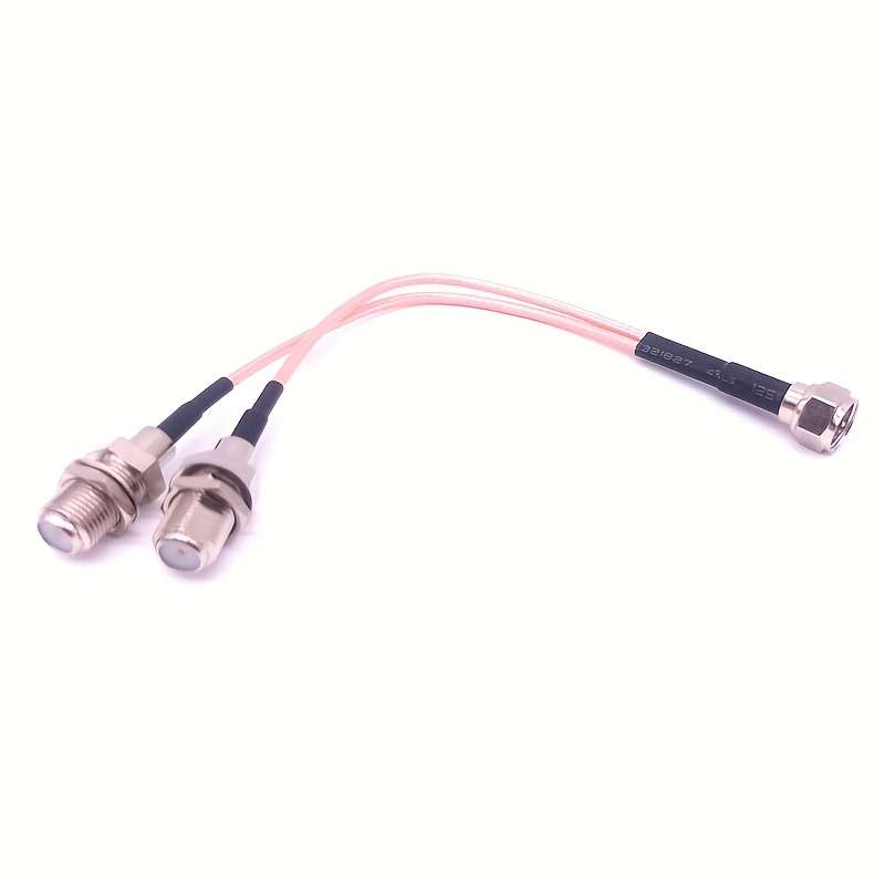 1pc 15cm 5.91inch F-Type RG316 Splitter Coax Cable Impedance 50 ohms TV Antenna 3 Way Splitter