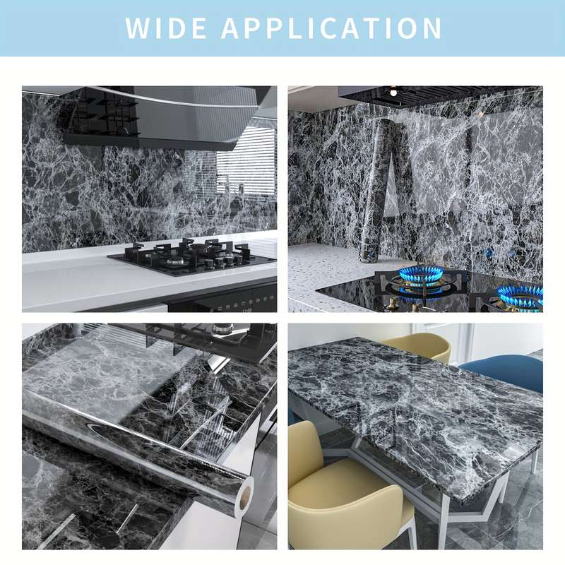 1PC Wall StickersBlack 40X500cm 15.75X196.85in